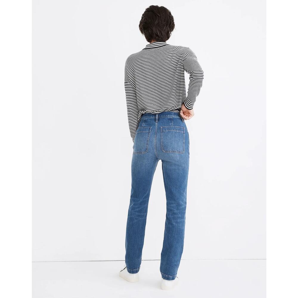 Madewell Women's Classic Fit Straight Leg Full Length Jeans Denim Blue Size 24 - Picture 7 of 7